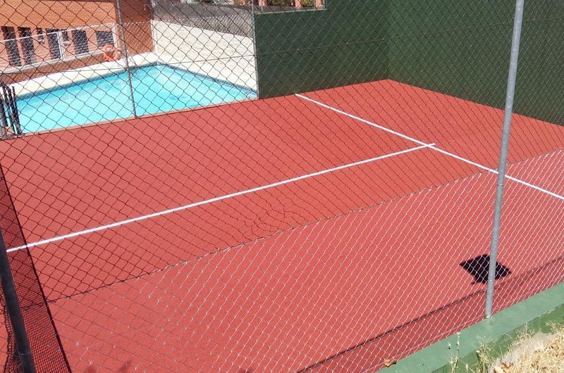 Pavimentos Hormigón Poroso Resinas Acrílicas TENIS Madrid