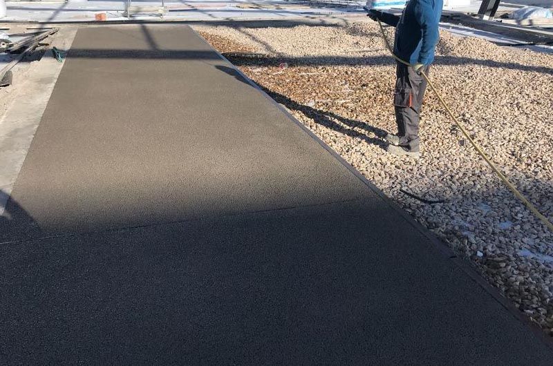 Construcción Pista Suelo Pavimento Poroso Deportivo